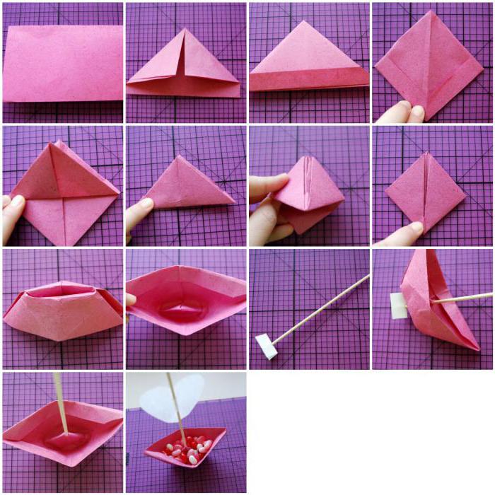 Įdomios idėjos: origami Valentino dienai